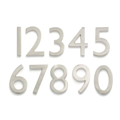 door house metal numbers satin nickel lowes|Architectural Mailboxes 4.